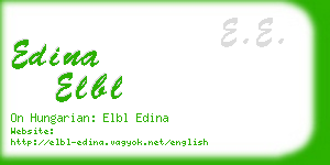 edina elbl business card